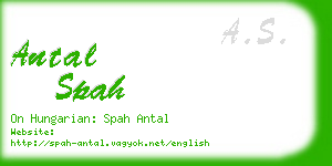antal spah business card